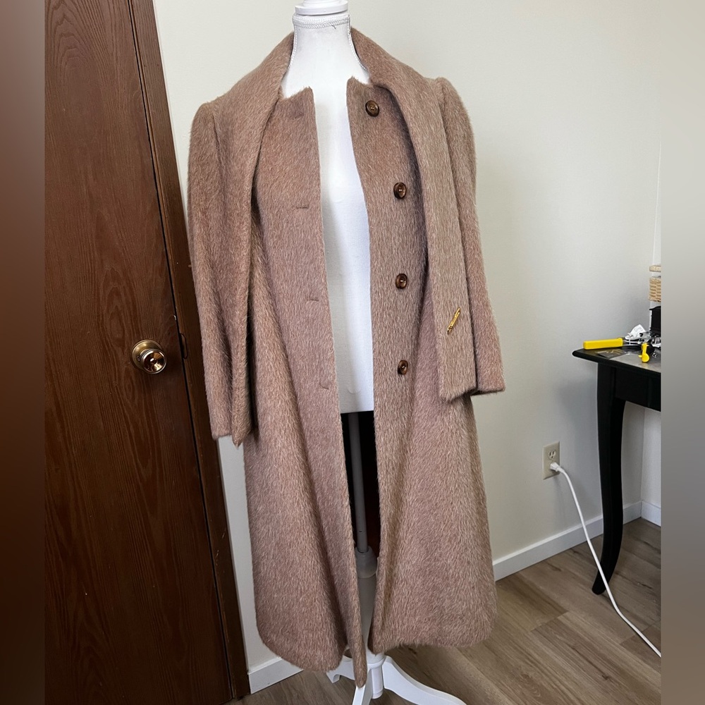 Light Brown Mohair Coat